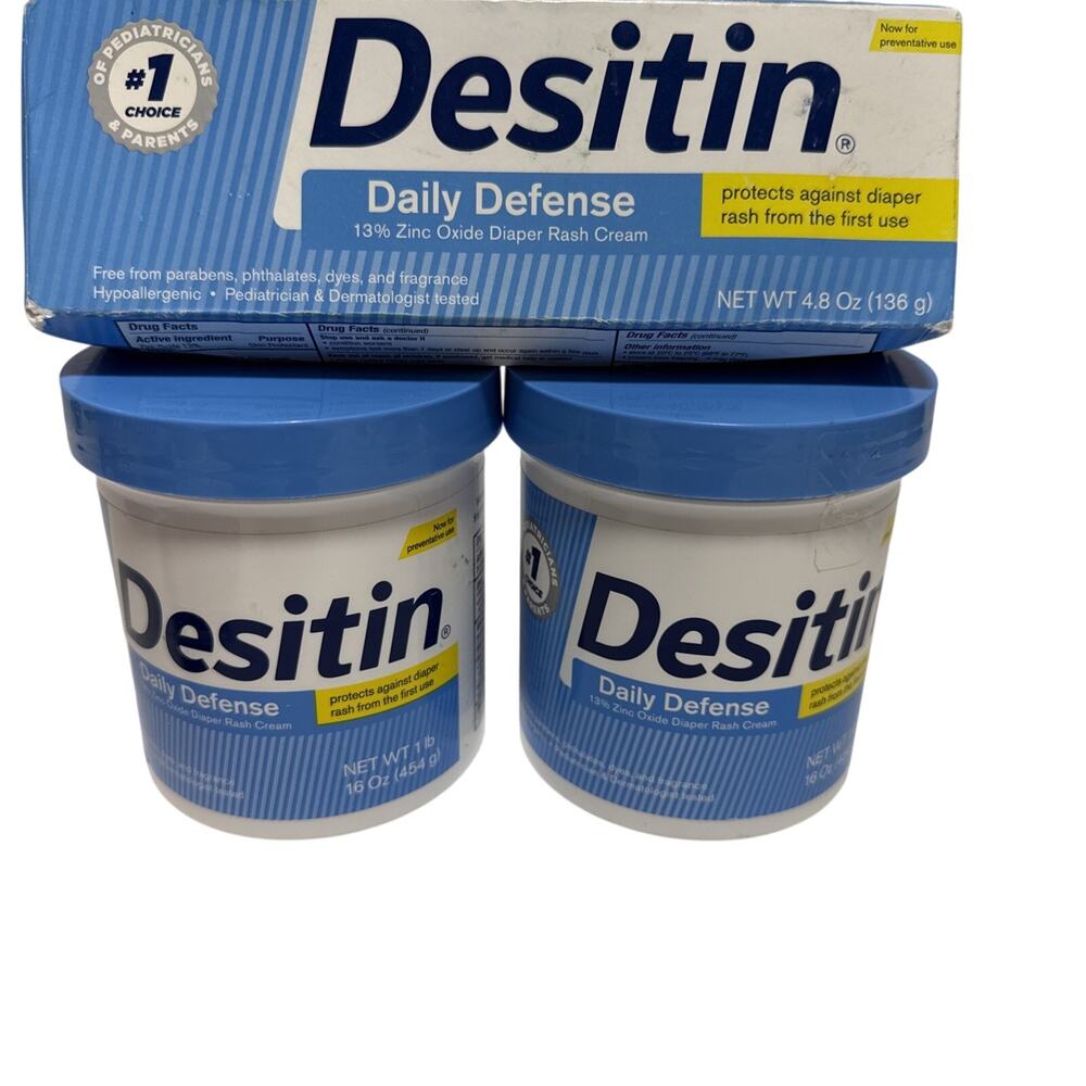 Desitin Daily Defense Diaper Rash Cream w/ 13% Zinc Oxide 40.8 OZ Exp 7/27 +
